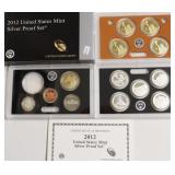 2012 SILVER PROOF SET RARE DATE
