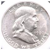 1960 CHOICE BU FRANKLIN HALF DOLLAR