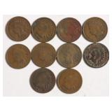 10 INDIAN HEAD CENTS