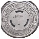 WINSTON  SALEM NC TRANSIT TOKEN XF