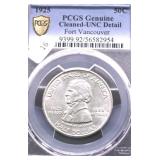 1925 PCGS UNC FORT VANCOUVER HALF DOLLAR