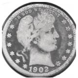 1902 O BARBER QUARTER G