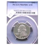 1986 S PCGS PF69DC WASHINGTON QUARTER