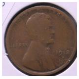 1912 D LINCOLN CENT VG