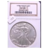 1996 NGC MS69 SILVER EAGLE