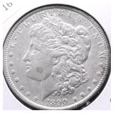 1890 CHOICE BU MORGAN DOLLAR