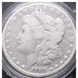1888 O MORGAN DOLLAR VG