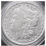 1890 O MORGAN DOLLAR VG