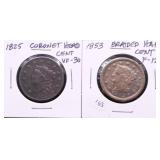 TWO CULL LARGE CENTS