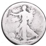 1918 WALKING HALF DOLLAR AG