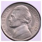 1940 S GEM BU FULL STEPS JEFFERSON NICKEL