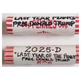 2025 BANK ROLL P AND D PENNIES LAST YEAR MADE RARE