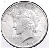 1923 PEACE DOLLAR AU