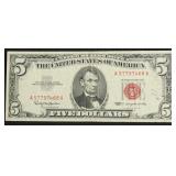 5 $ US LEGAL TENDER XF  INK