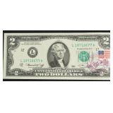GEM BU 2 $ FIRST DAY COVER FEDERAL RESERVE NOTE