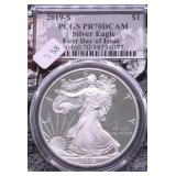 2019 S PCGS PF79DC SILVER EAGLE