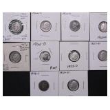 10 SILVER DIMES