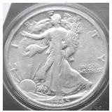 1945 WALKING HALF DOLLAR F