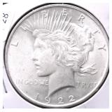 1922 CHOICE BU PEACE DOLLAR