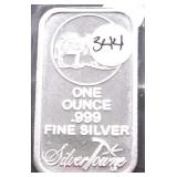 1  OZ .999 SILVER BAR