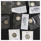 8 SILVER DIMES