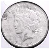 1922 PEACE DOLLAR VF