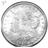 1921 CHOICE BU MORGAN DOLLAR