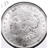 1921 CHOICE BU MORGAN DOLLAR