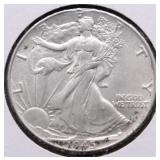 1943 CHOICE BU WALKING HALF DOLLAR