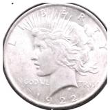 1922 PEACE DOLLAR AU