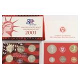 2001 SILVER PROOF SET