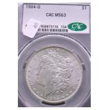 1904 O CAC MS63 MORGAN DOLLAR