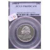 1998 S PCGS PF69DC WASHINGTON QUARTER