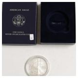 2008 S PROOF SILVER EALGLE W BOX PAPERS