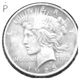 1923 PEACE DOLLAR XF
