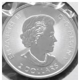 1/2 OZ .9999 SILVER CANADA MAPLE LEAF