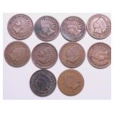 10 INDIAN HEAD CENTS