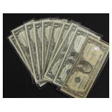 10 SILVER CERTIFICATES