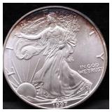 1997 SILVER EAGLE  GEM
