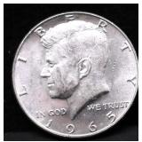 1965 GEM BU KENNEDY HALF DOLLAR