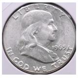 1963 CHOICE BU FRANKLIN HALF DOLLAR