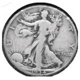 1934 D WALKING HALF DOLLAR VG