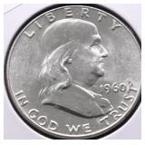 1960 CHOICE BU FRANKLIN HALF DOLLAR
