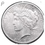1927 PEACE DOLLAR XF