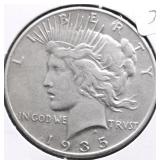 1935 PEACE DOLLAR VG