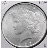 1922 CHOICE BU PEACE DOLLAR