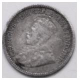 1913 CANADA SILVER 5 CENTS XF
