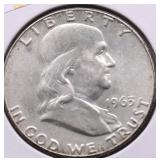 1963 D CHOICE BU FRANKLIN HALF DOLLAR