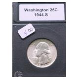 1944 S GEM BU WASHINGTON QUARTER
