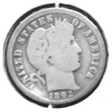 1892 O BARBER DIME G